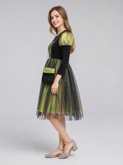 Kids' Halloween Costume Dress, Pumpkin Look