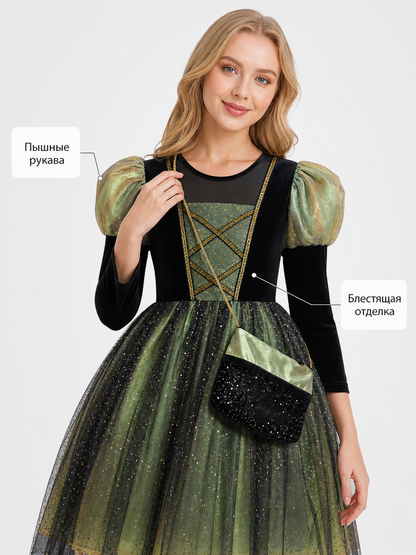 Kids' Halloween Costume Dress, Pumpkin Look