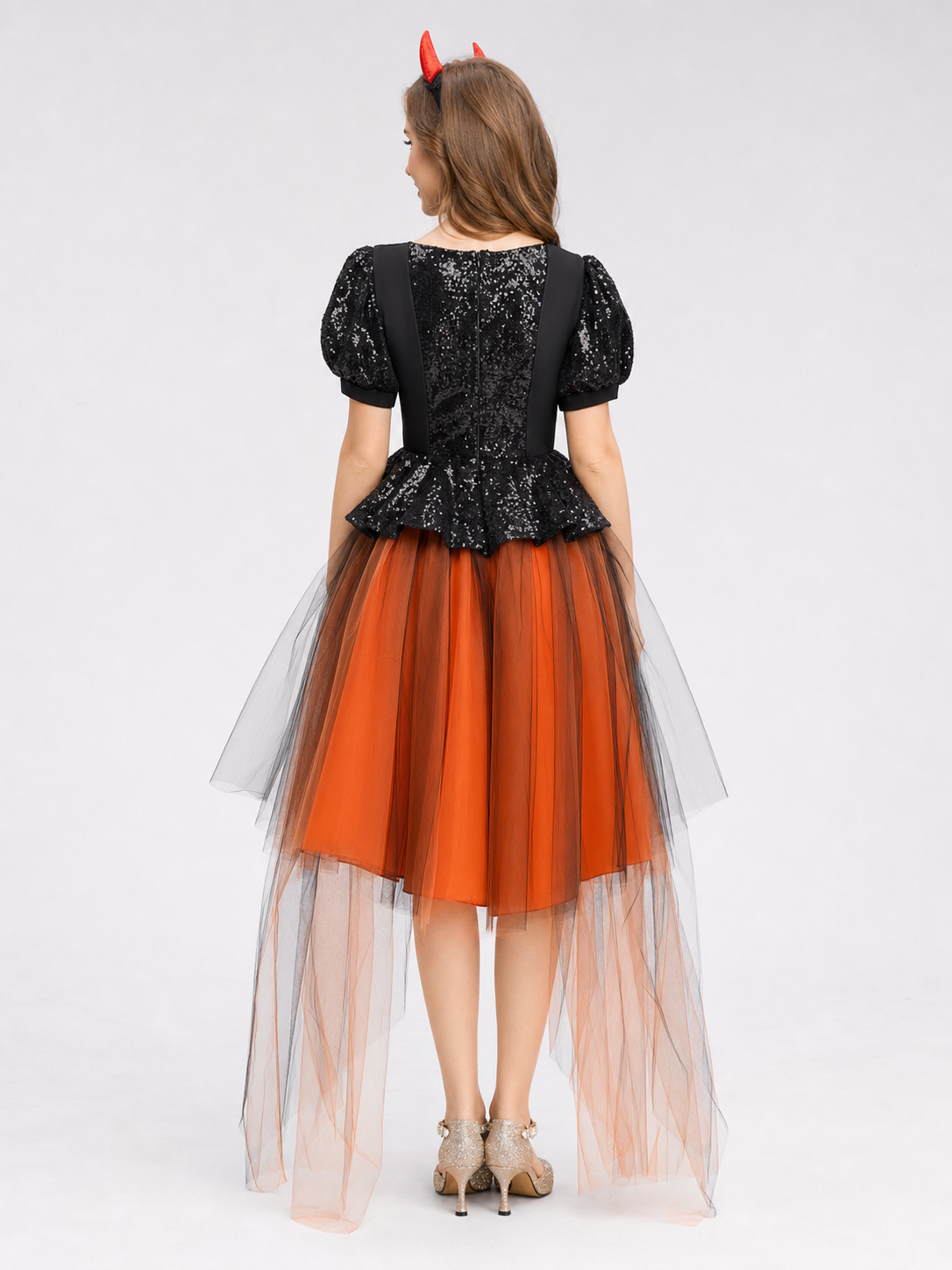 Pumpkin Halloween Costume Dress for Girls