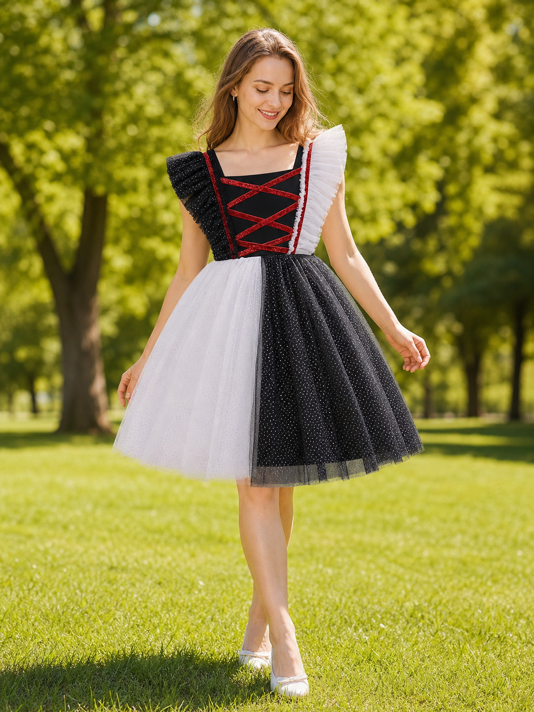 Girls' Pumpkin Halloween Dress