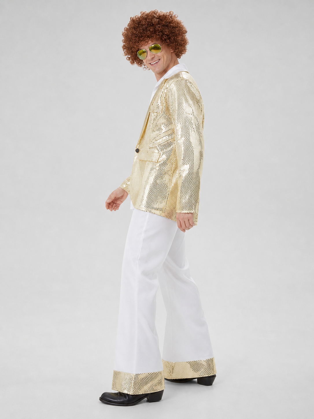 Retro 80s Disco Costume with Jacket and Pants for the Stage