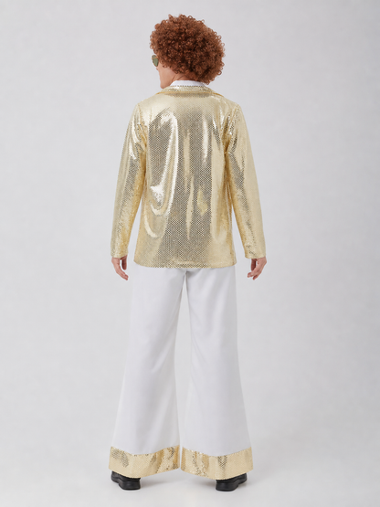 Retro 80s Disco Costume with Jacket and Pants for the Stage
