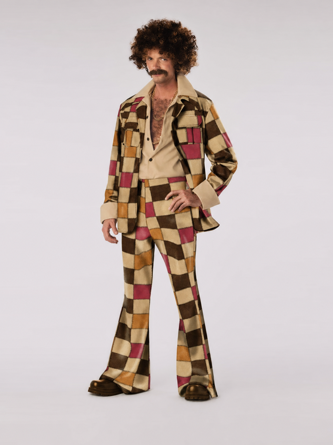 Retro 70s Disco Costume, Patchwork
