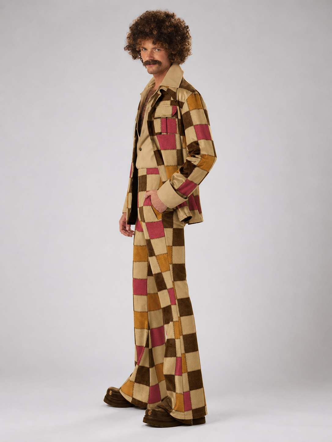 Retro 70s Disco Costume, Patchwork