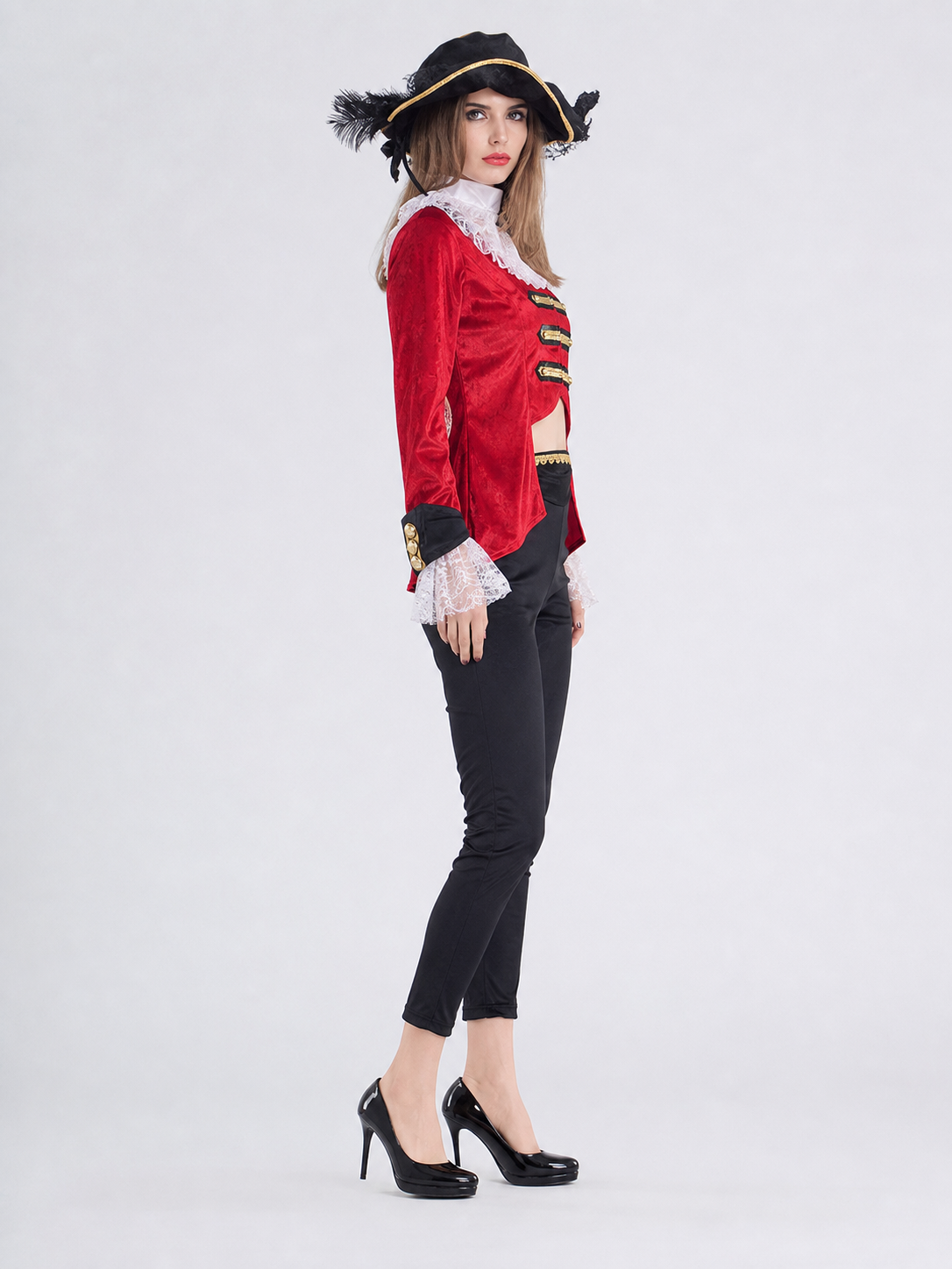 Black Pirate-Style Costume Pants