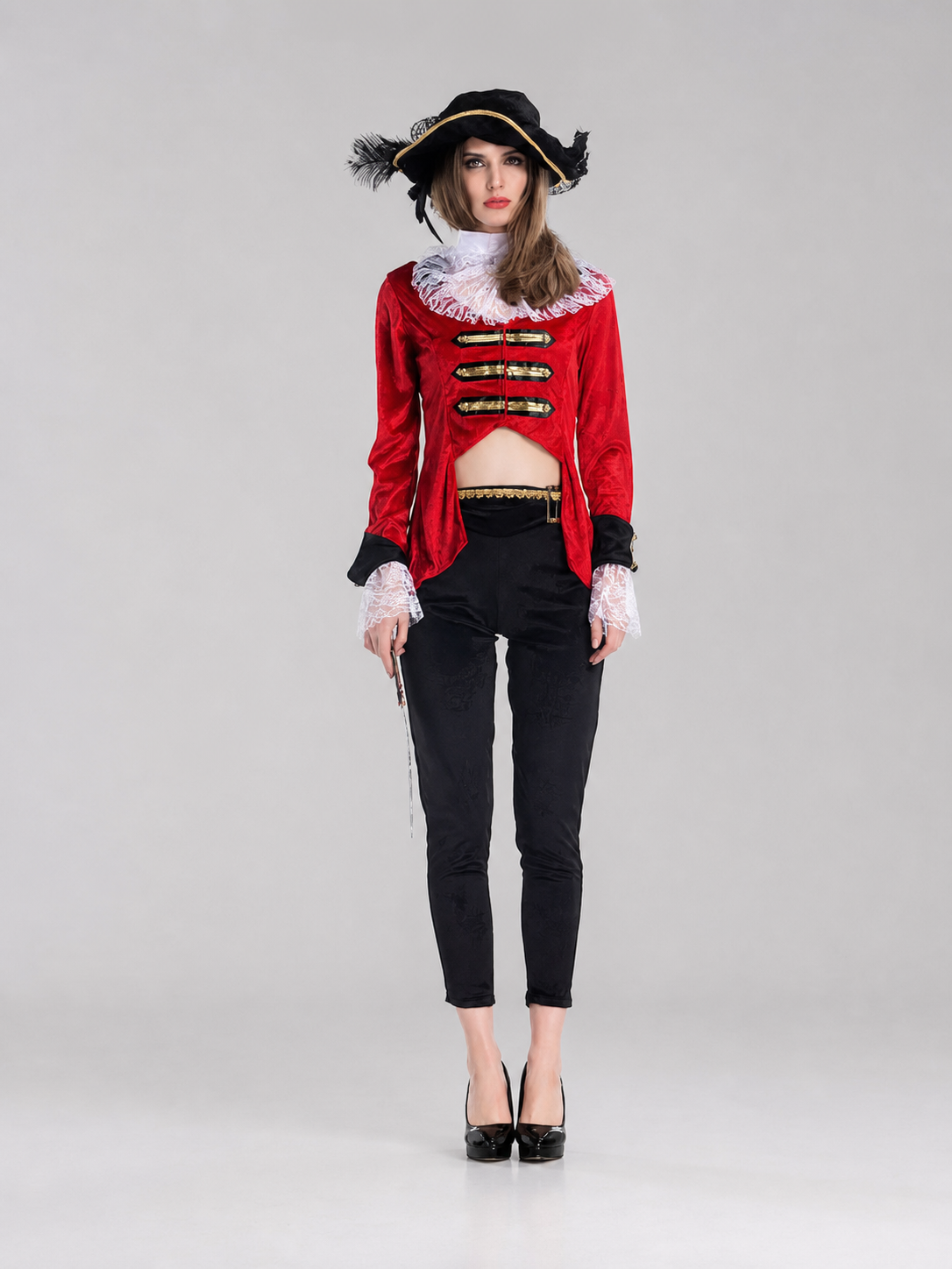 Black Pirate-Style Costume Pants