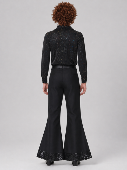 Retro 70s Disco Costume with Shirt and Pants