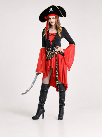Pirate costume with hat and dress
