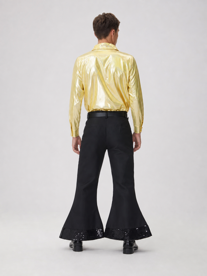 1970s Retro Disco Costume, Shirt and Pants