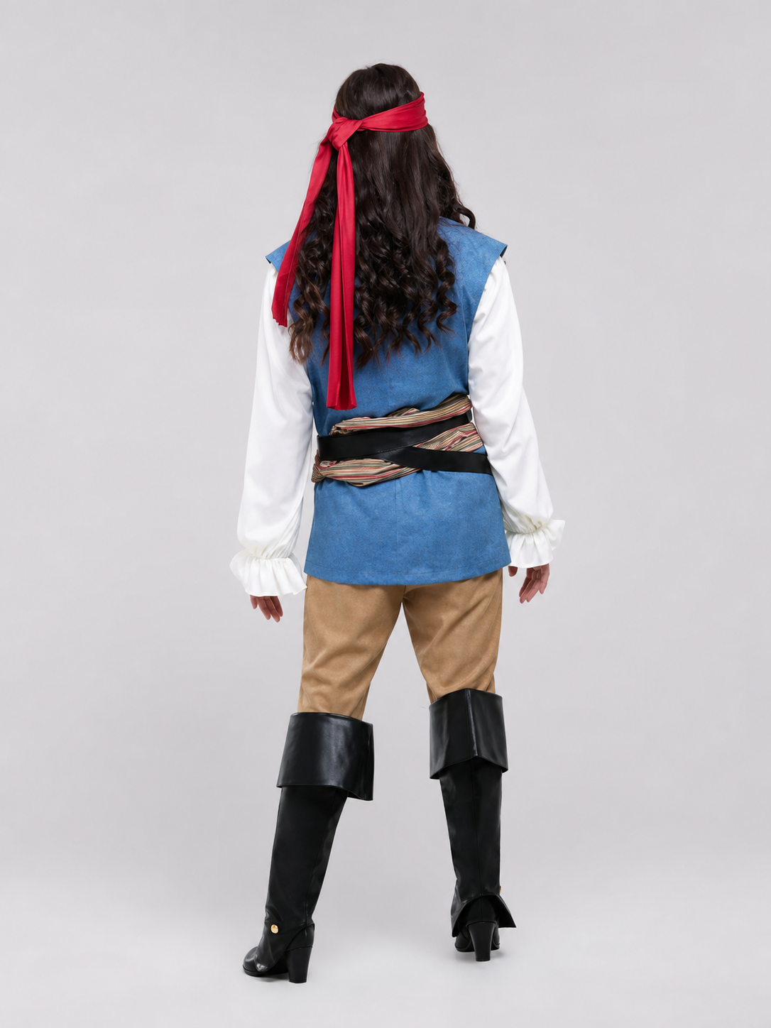 Pirate Costume with Blouse, Vest, and Headband