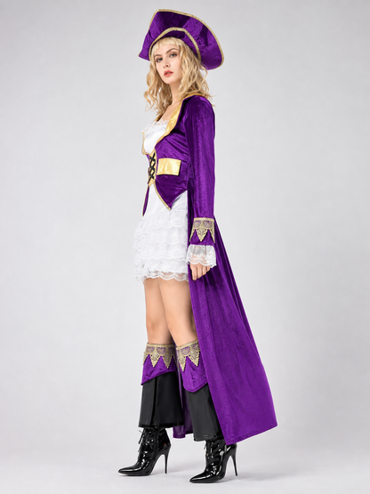 Pirate Costume with Hat and Cape