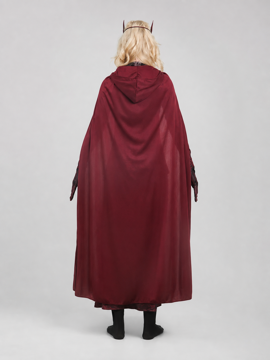 Scarlet Witch superhero cosplay costume with cape