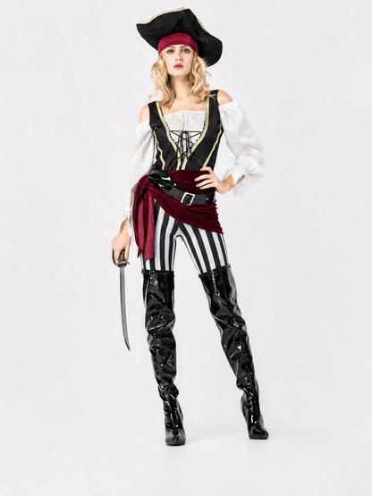 Pirate Costume with Hat and Boots