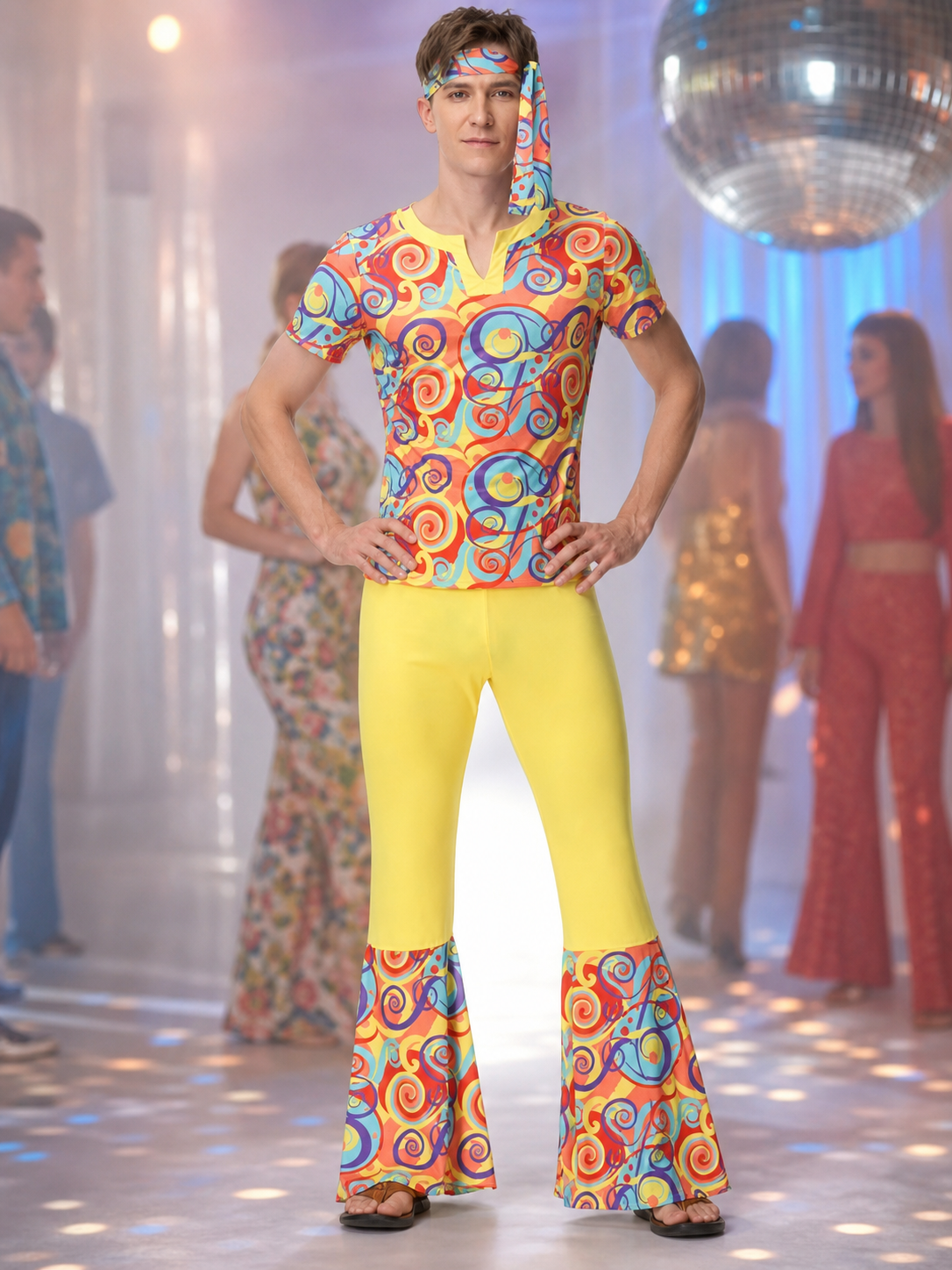 Retro 80s Disco Party Costume Set