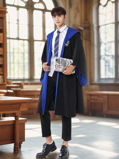 Wizard Costume with Robe, Shirt, and Tie