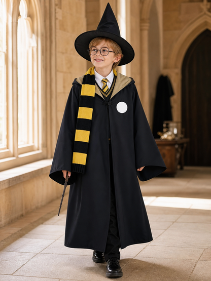 Halloween Wizard Costume with Robe and Hat
