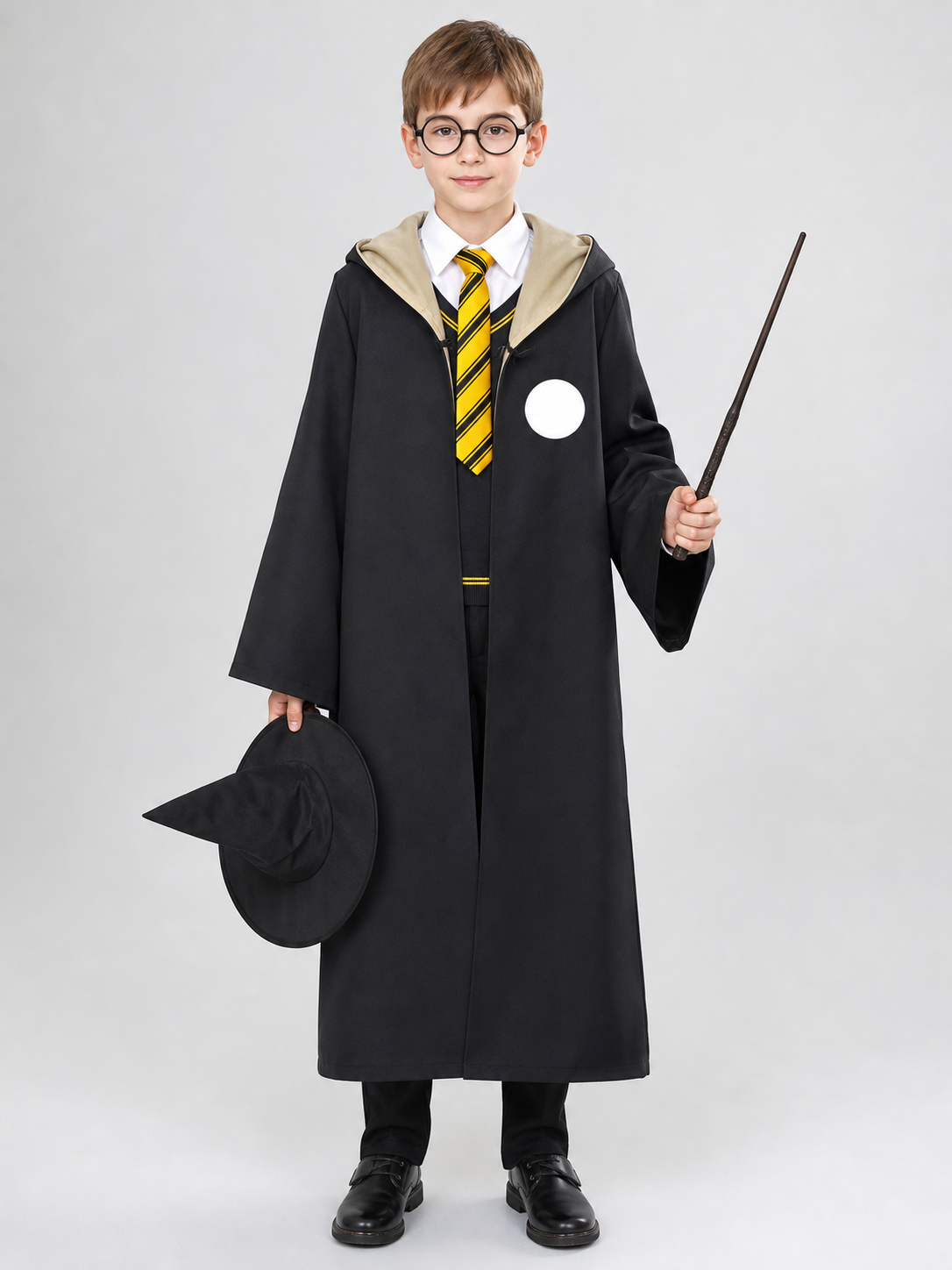 Halloween Wizard Costume with Robe and Hat