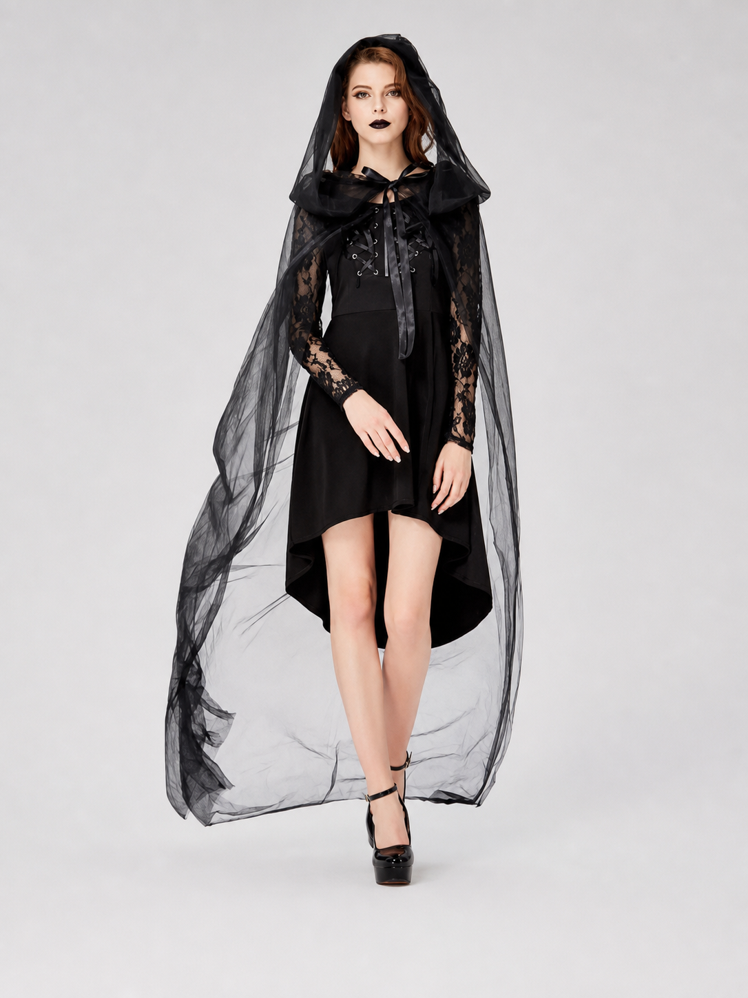 Women's Gothic Hooded Halloween Costume