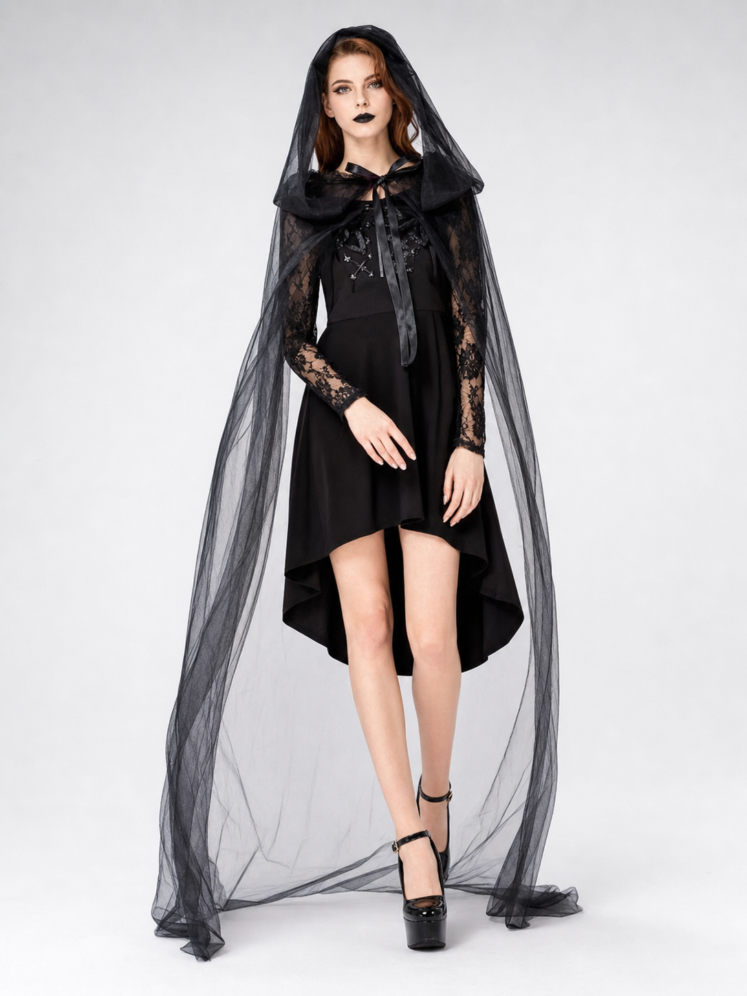 Women's Gothic Hooded Halloween Costume