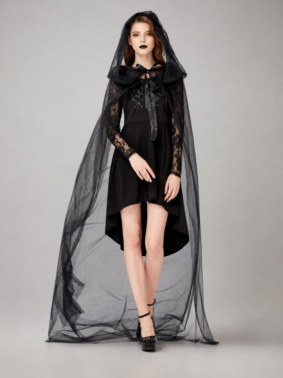 Women's Gothic Hooded Halloween Costume