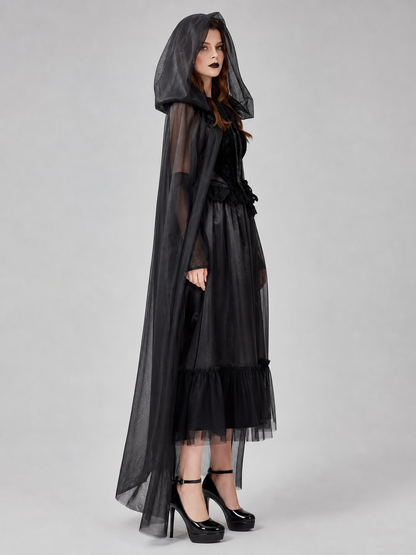 Women's Gothic Hooded Dress Costume