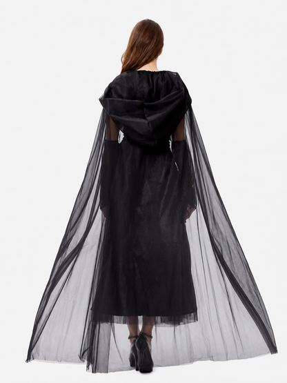 Women's Gothic Hooded Dress Costume