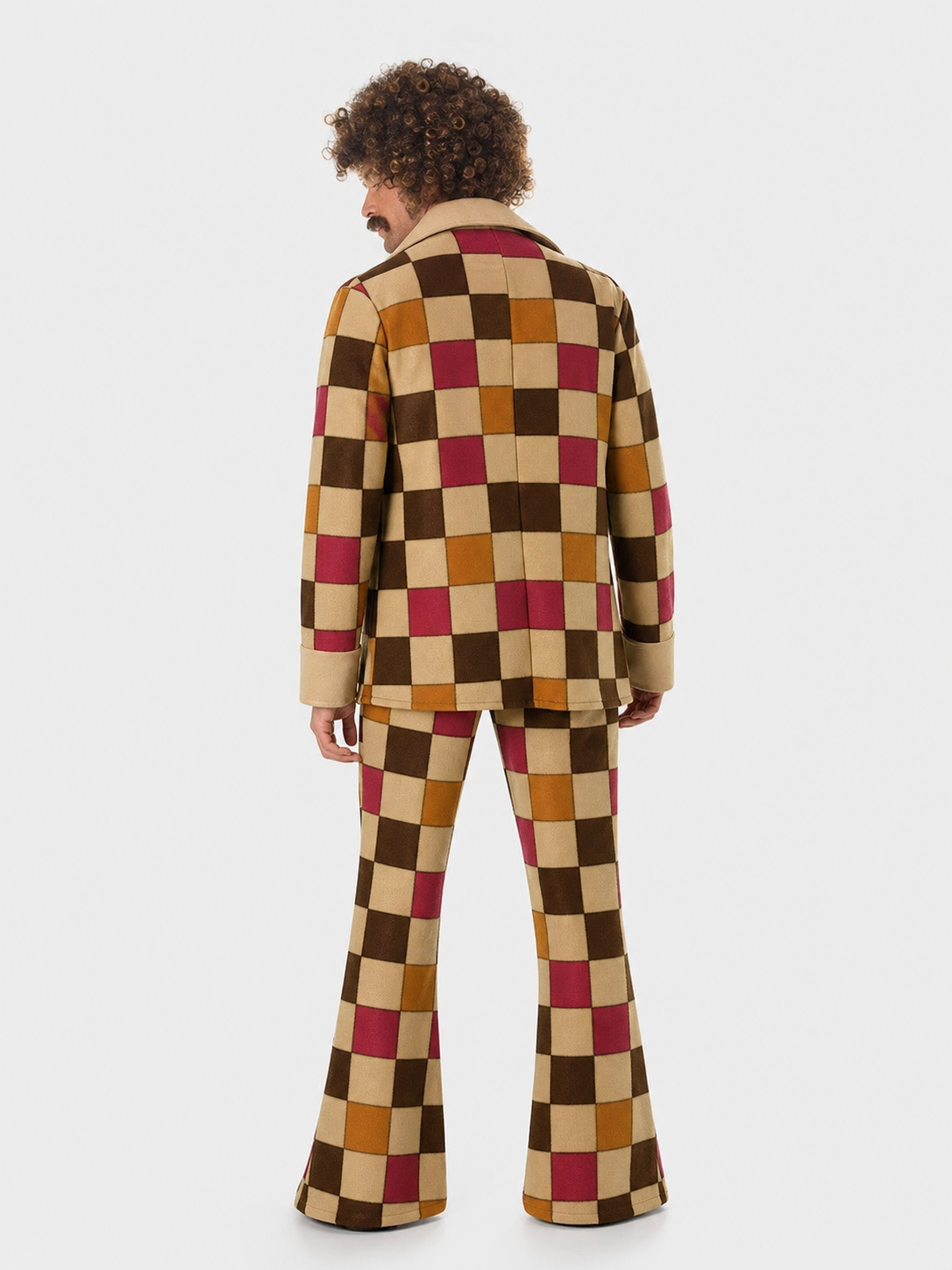 70s Retro Disco Patchwork Costume, Jacket and Pants