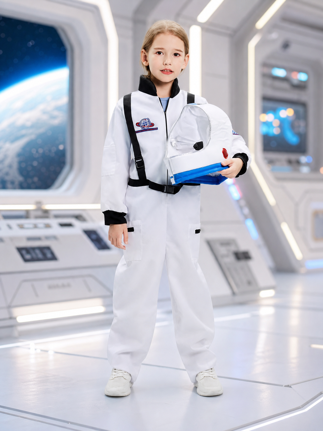 Children's Astronaut Costume with Helmet for Halloween