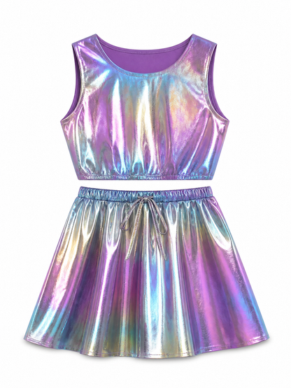 Kids' Alien Halloween Costume, Top and Skirt