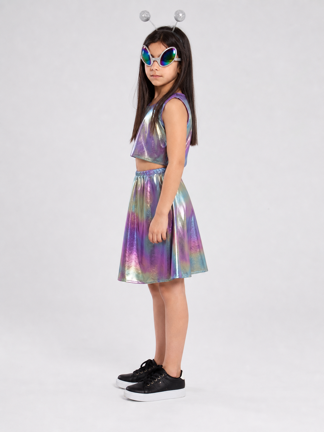 Kids' Alien Halloween Costume, Top and Skirt