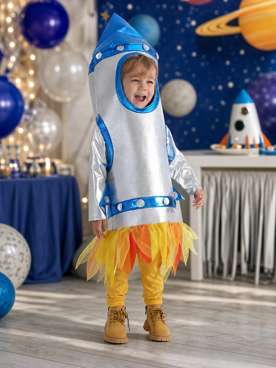 Children's Rocket Costume with Hood for Parties