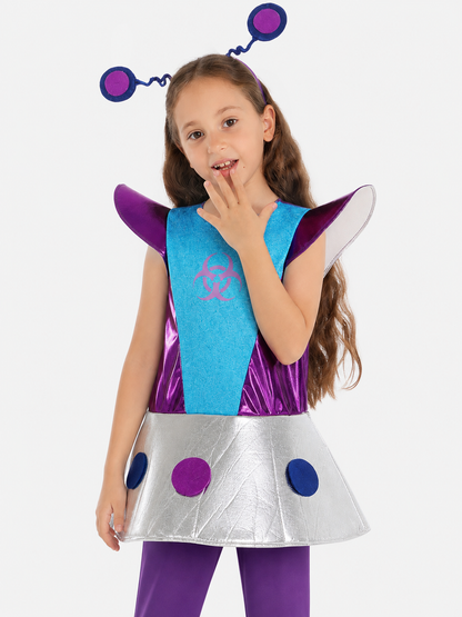 Children's Alien Costume with Headband and Pants