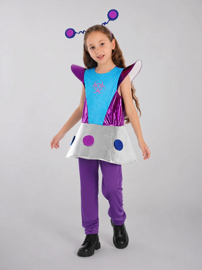 Children's Alien Costume with Headband and Pants