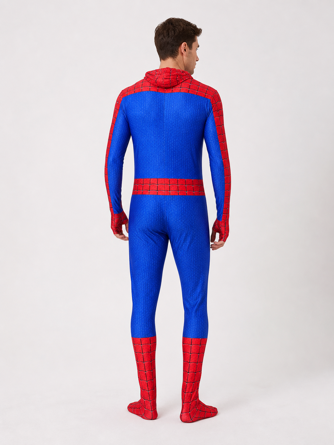 Spider-Man Costume Jumpsuit with Mask, Red and Blue