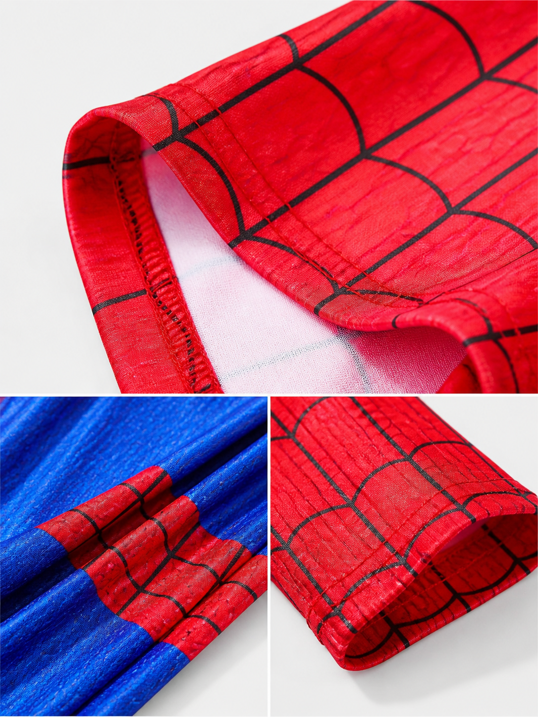 Spider-Man Costume Jumpsuit with Mask, Red and Blue