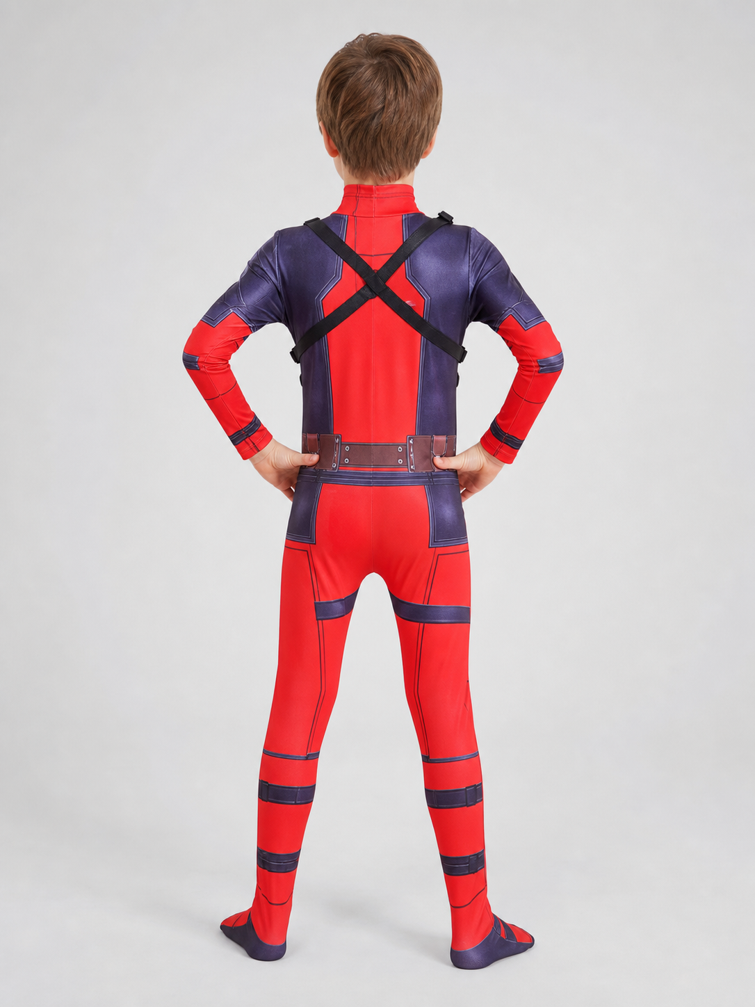 Spider-Man one-piece costume with mask and gloves