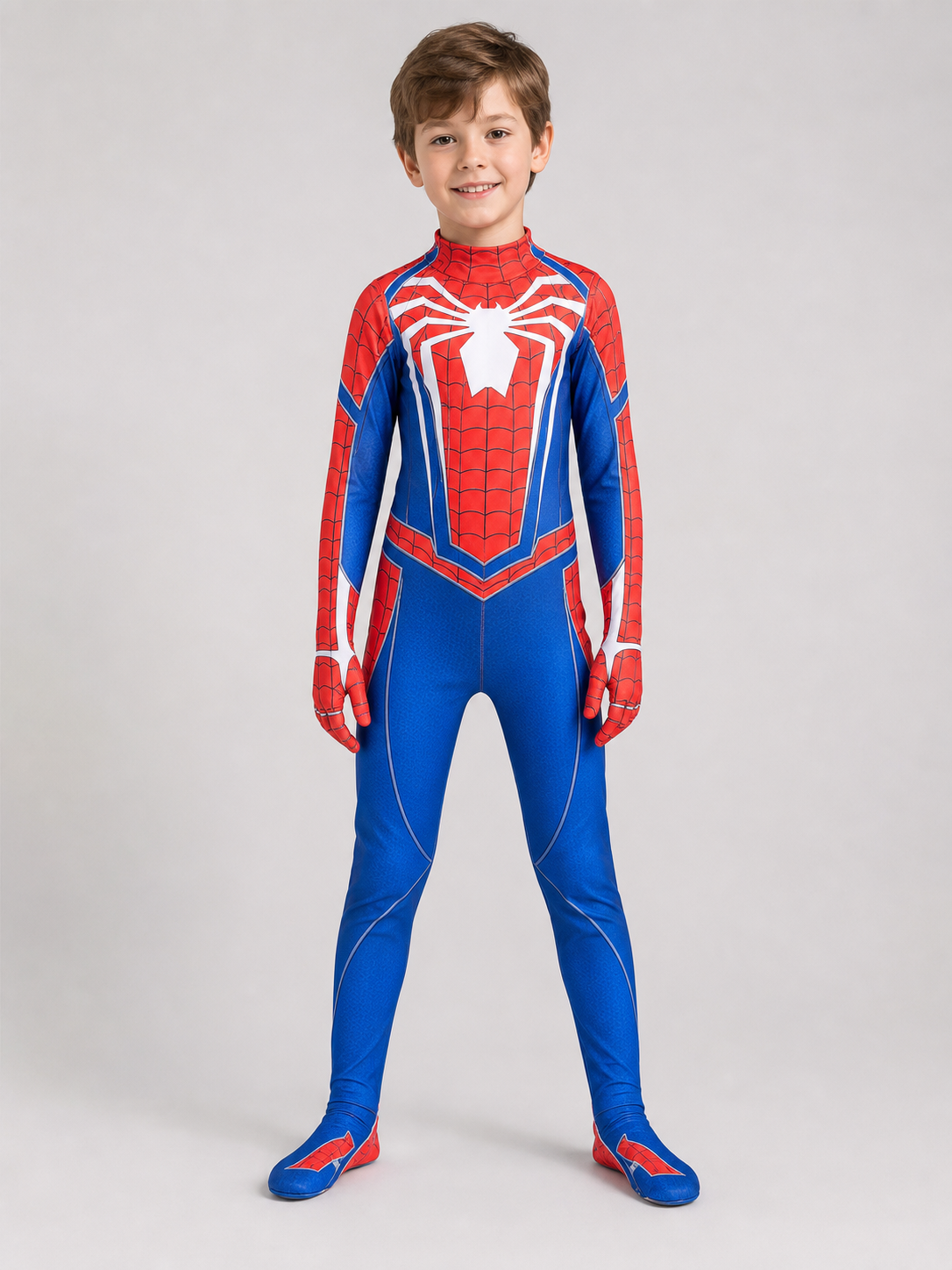 Spider-Man-Style Costume: Jumpsuit and Mask