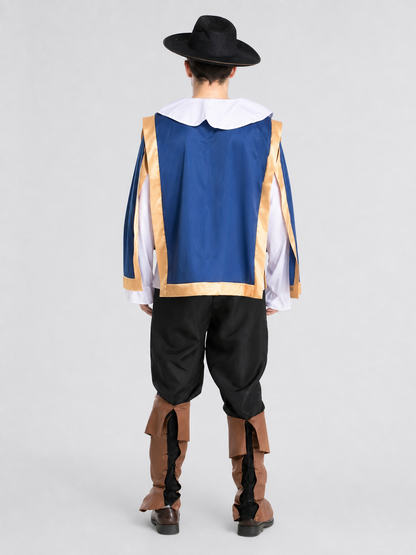 Pirate Costume with Hat for Halloween and Cosplay