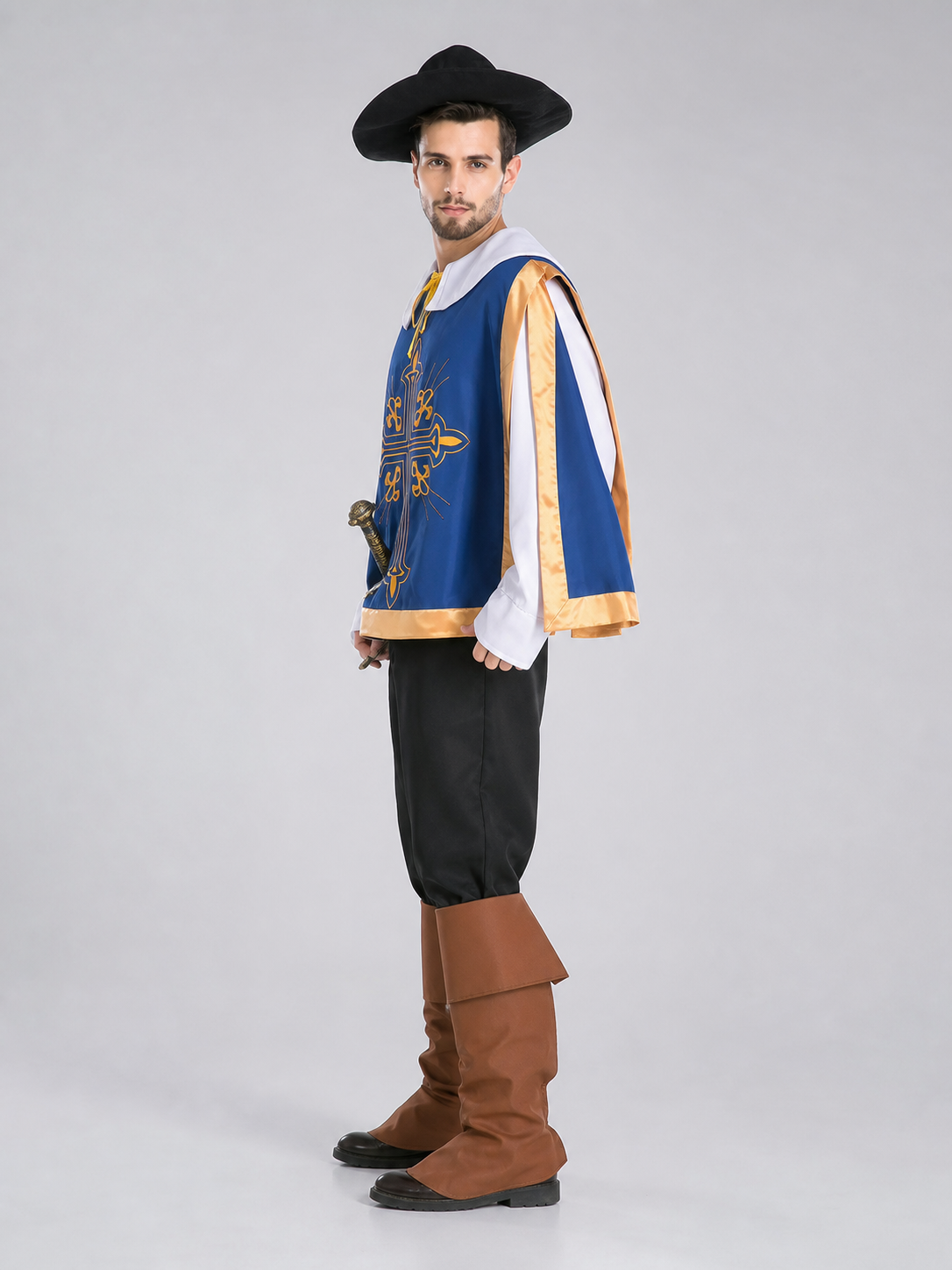 Pirate Costume with Hat for Halloween and Cosplay