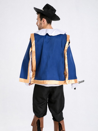 Pirate Costume with Hat for Halloween and Cosplay