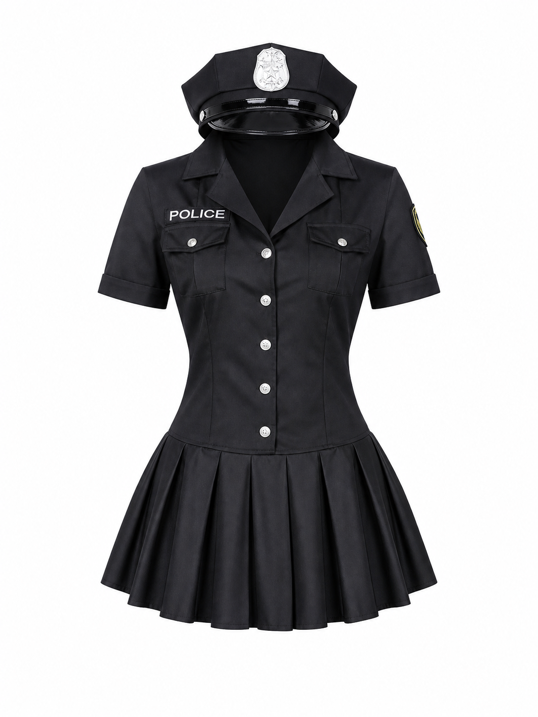 Police Costume: Dress, Cap, Tie