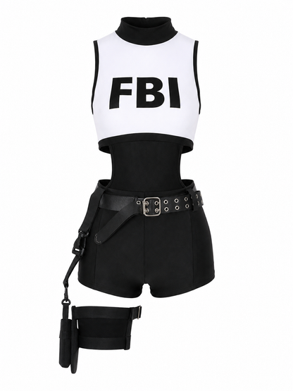 FBI Jumpsuit Costume for Halloween and Parties