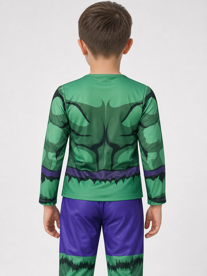 Hulk Costume with Mask, Cape, and Gloves