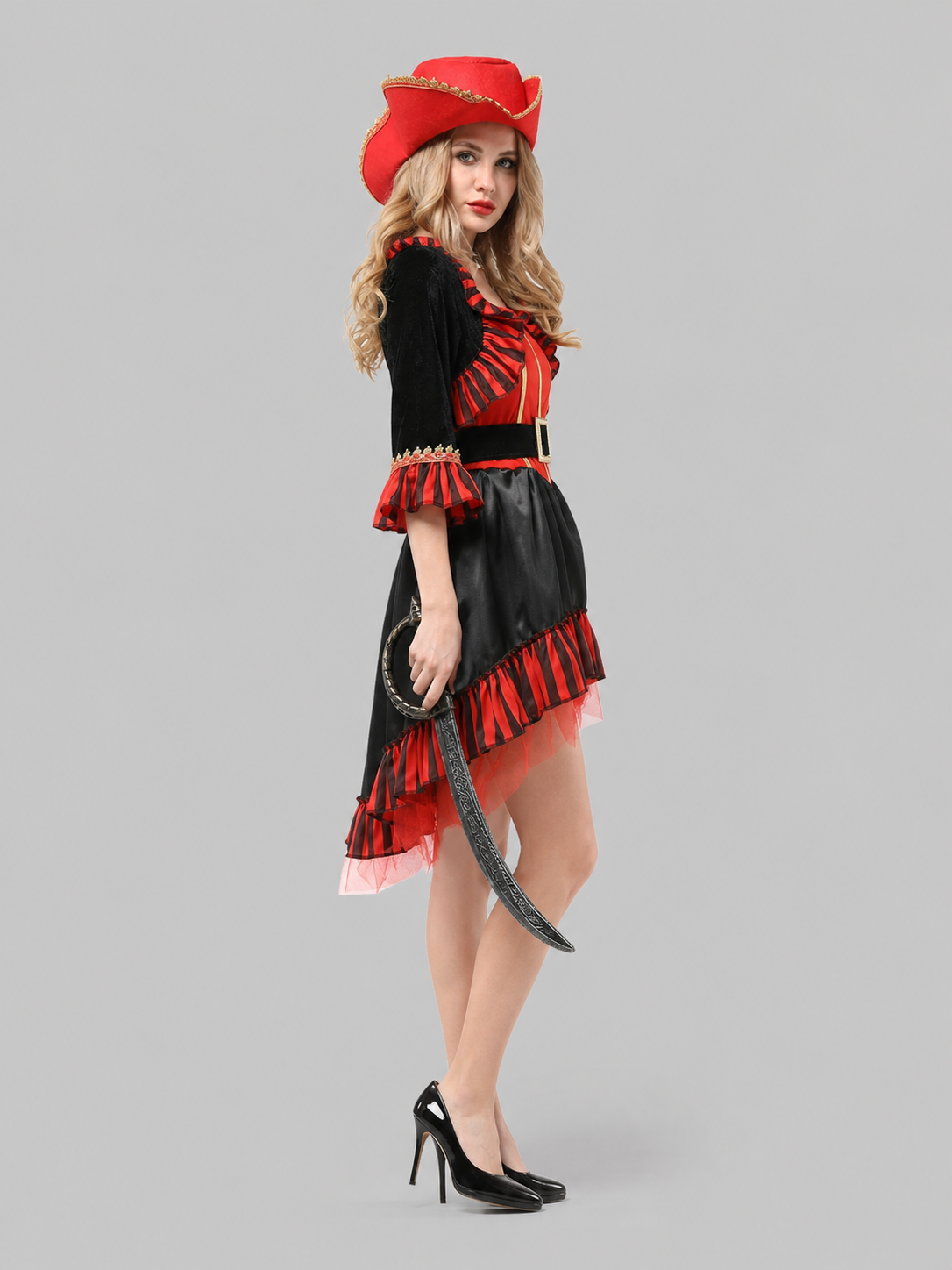 Pirate Halloween Costume with Hat and Belt
