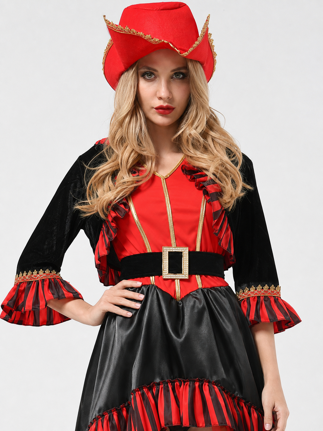 Pirate Halloween Costume with Hat and Belt