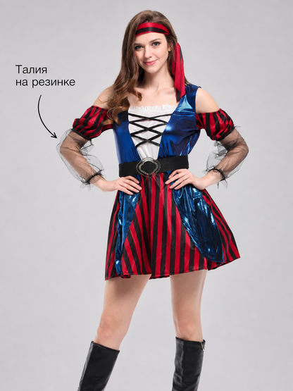Pirate Halloween Costume Dress with Accessories