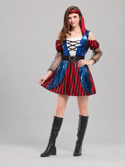 Pirate Halloween Costume Dress with Accessories