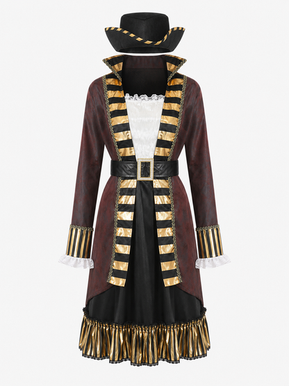 Pirate Carnival Costume with Hat and Belt