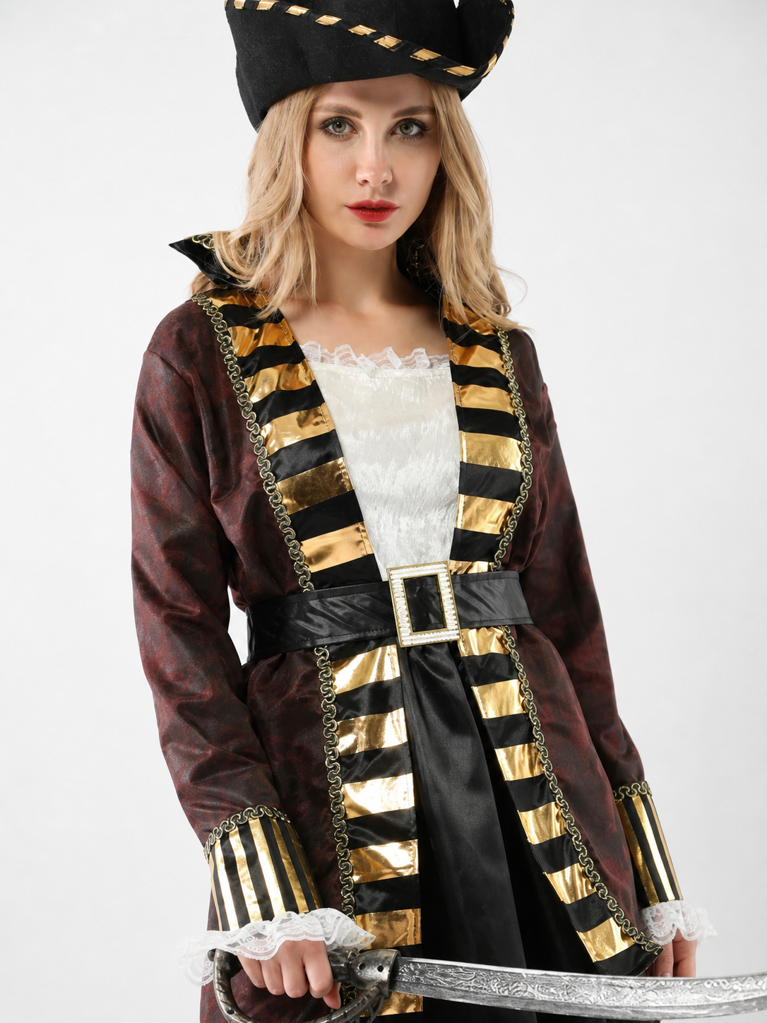 Pirate Costume with Hat and Belt