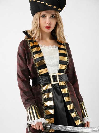 Pirate Costume with Hat and Belt